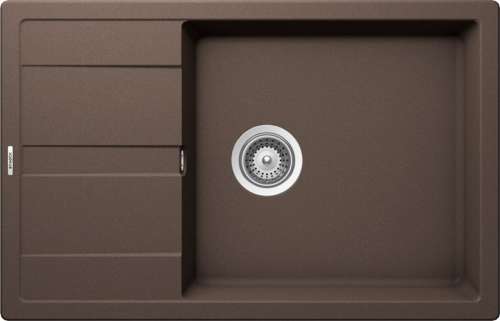 Мойка Optima 60D Max Cristalite, 780x500, мокка