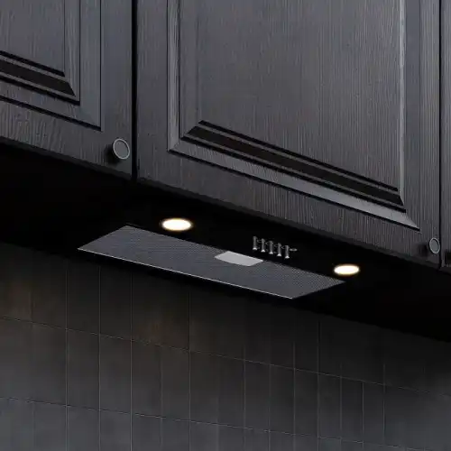 KATE 600 GLASS BLACK PB K вытяжка кухонная